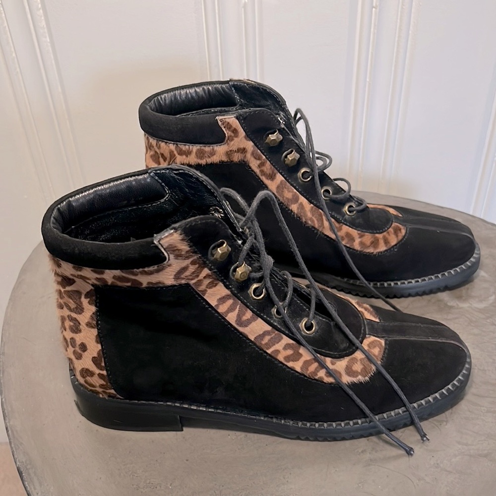Stuart Weizman Suede Tie Booties